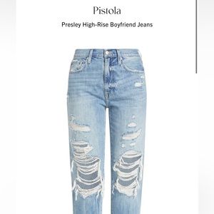 Pistola Presley high rise boyfriend size 27